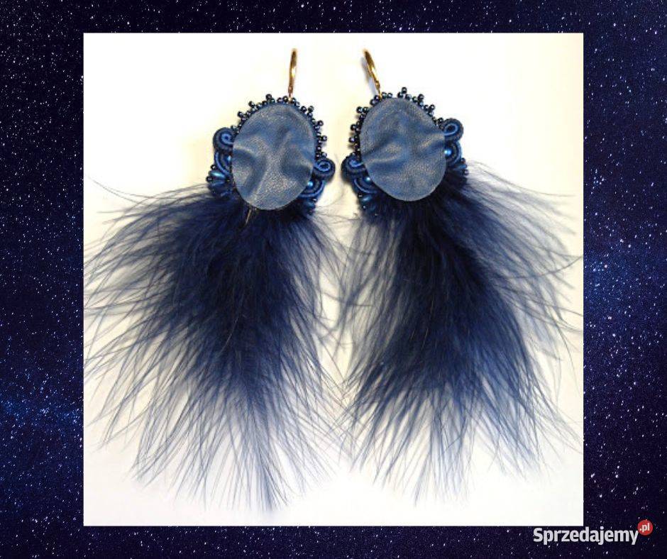 KOMPLET GRANATOWY Z NOCĄ KAIRU I PIÓRAMI SUTASZ Warszawa