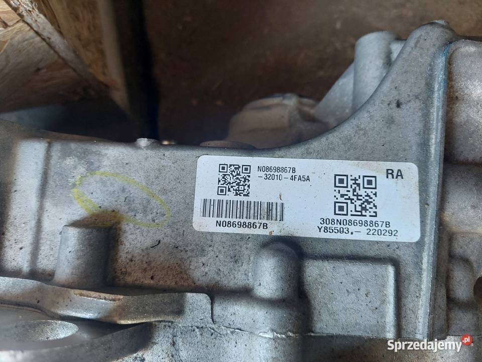 Nissan Nv200 przekładnia skrzyni biegów Rok produkcji 2020 Koszalin sprzedam