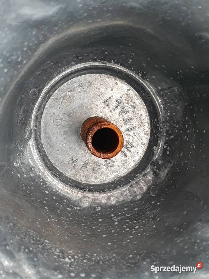 Stary włoski świecznik aluminiowy lata 5060 Made Pozostałe Cieszyn
