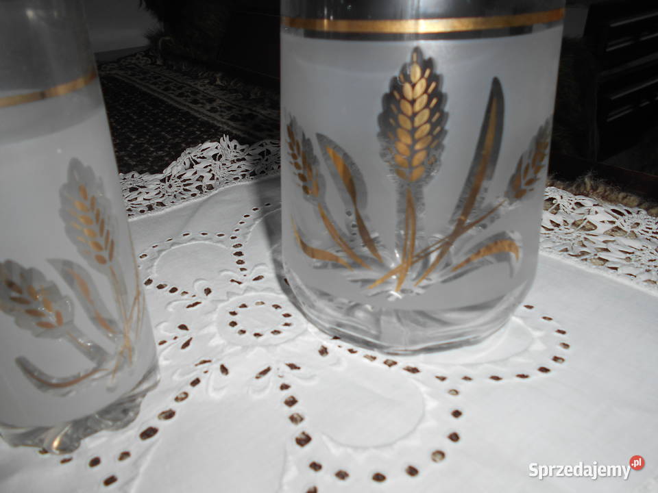 Zestaw 6 szklanek i dzbanek przezroczysty Sosnowiec sprzedam