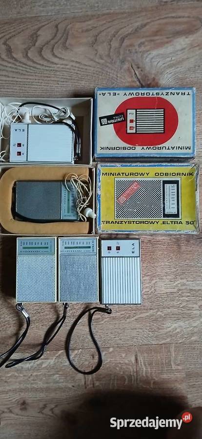 Stare radio tranzystorowe z czasów PRL u Sprawne Kraków