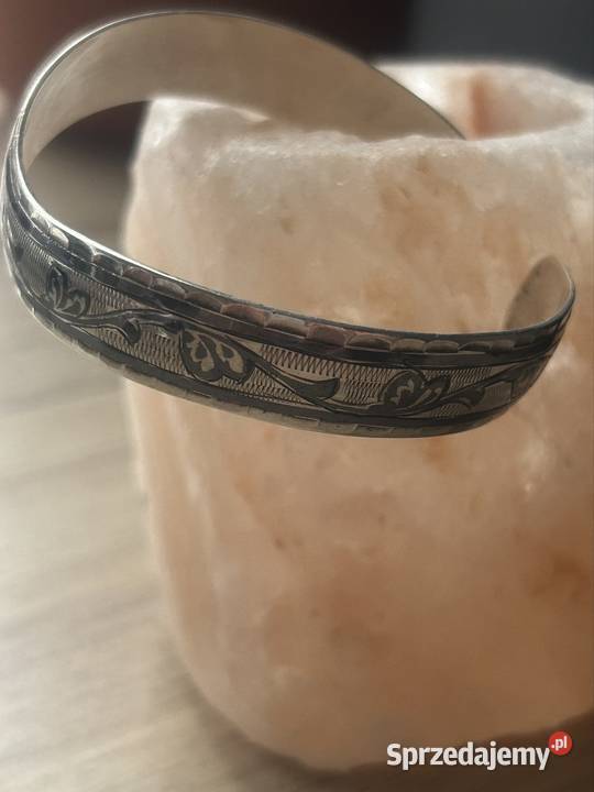 Vintage rosyjska bransoletka srebro 875 NIELLO Gliwice