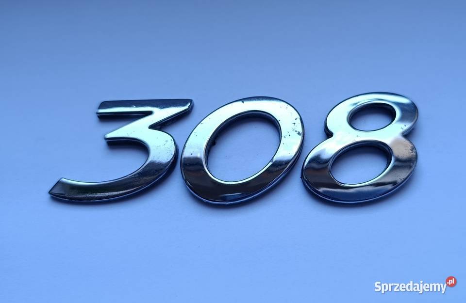 Napis emblemat Peugeot 308 Lipno