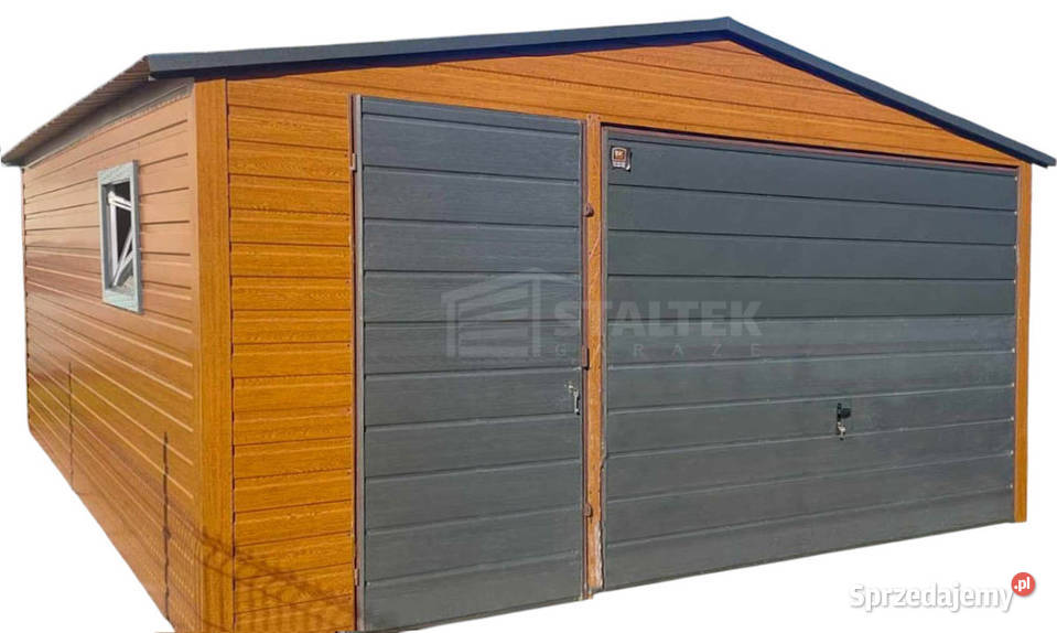 Garaż blaszany 5x5 Brama drzwi okno Dach ST118 samodzielny śląskie Rybnik