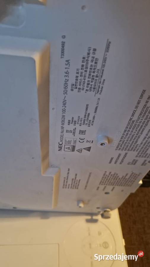 Projektor multimedialny NEC M362W sprawny z Pozostałe sprzedam