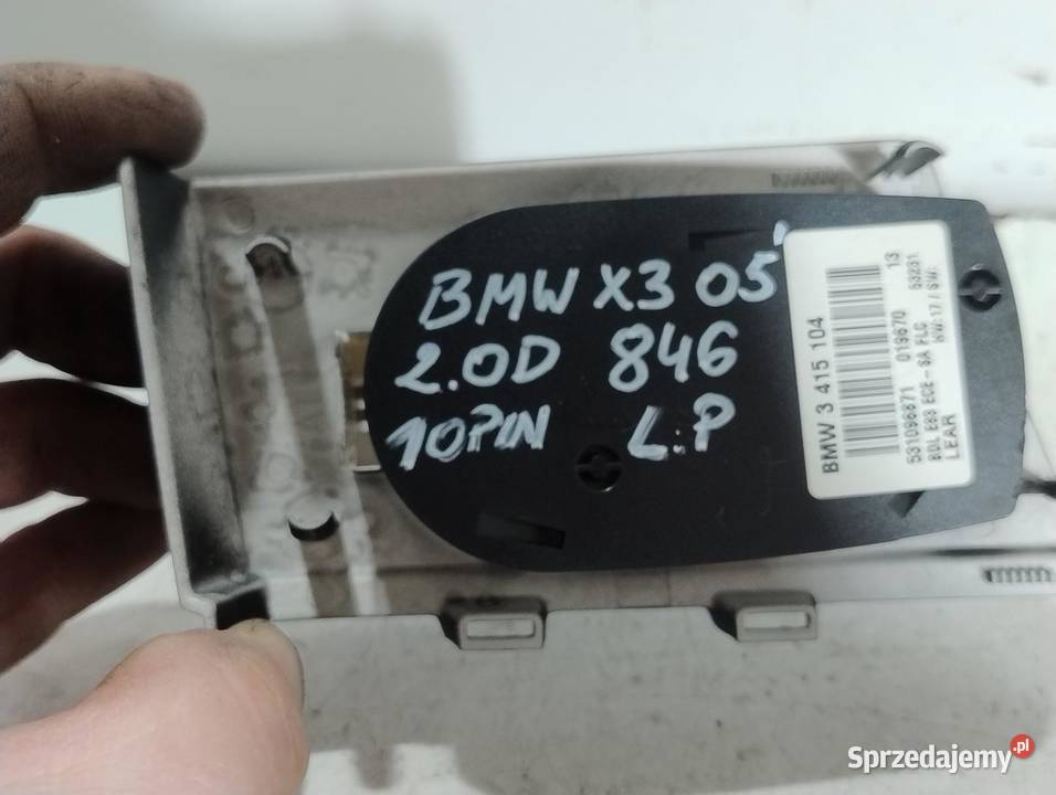 PANEL WŁĄCZNIK ŚWIATEŁ 10 PIN BMW X3 E83 3415104