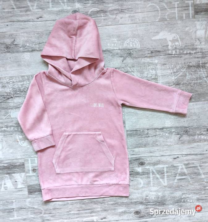 Welurowa sukienka kangurka I Love Milk 98104 Katowice