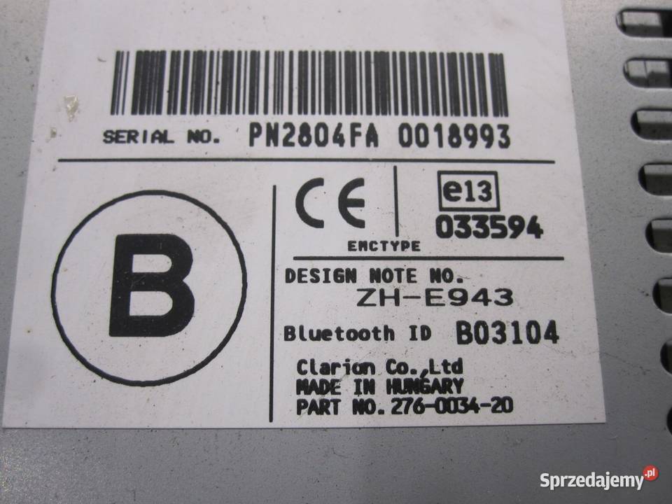 NISSAN QASHQAI I J10 07r radio CD 28185 JD400 Kielce