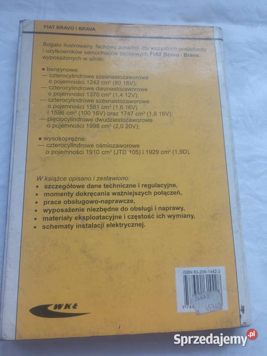 Fiat Bravo i Brawa instrukcja obsługi książka Szczecin
