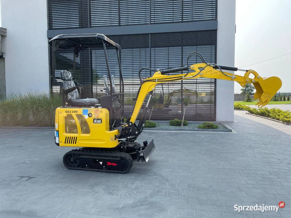 Minikoparka GG1100 Japoński Kubota ramię skrętne Warszawa