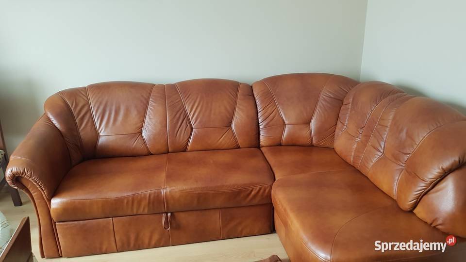 Narożnik Classic 100 skóra naturalna SWARZĘDZ Łóżka, wersalki i sofy Wyszków