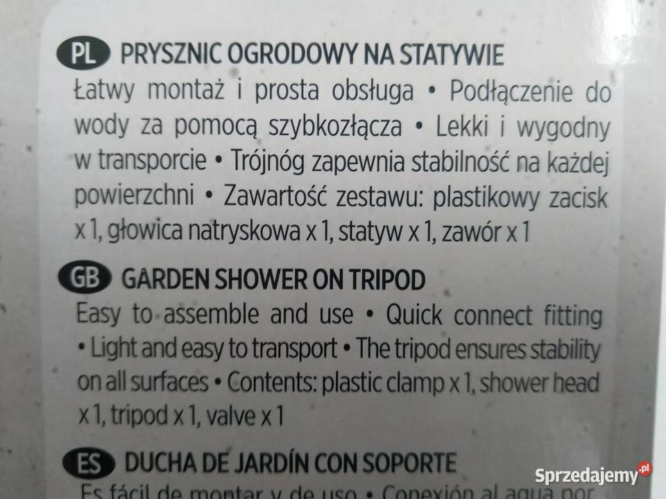 NAJTANIEJ Prysznic Ogrodowy Regulowany Obrotowy Zabrze