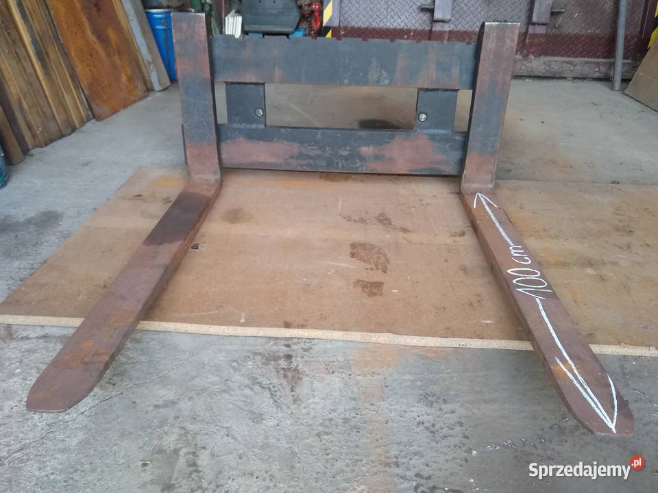 Widły z płytą do palet do tura 1000x100x40 mm do Tychy