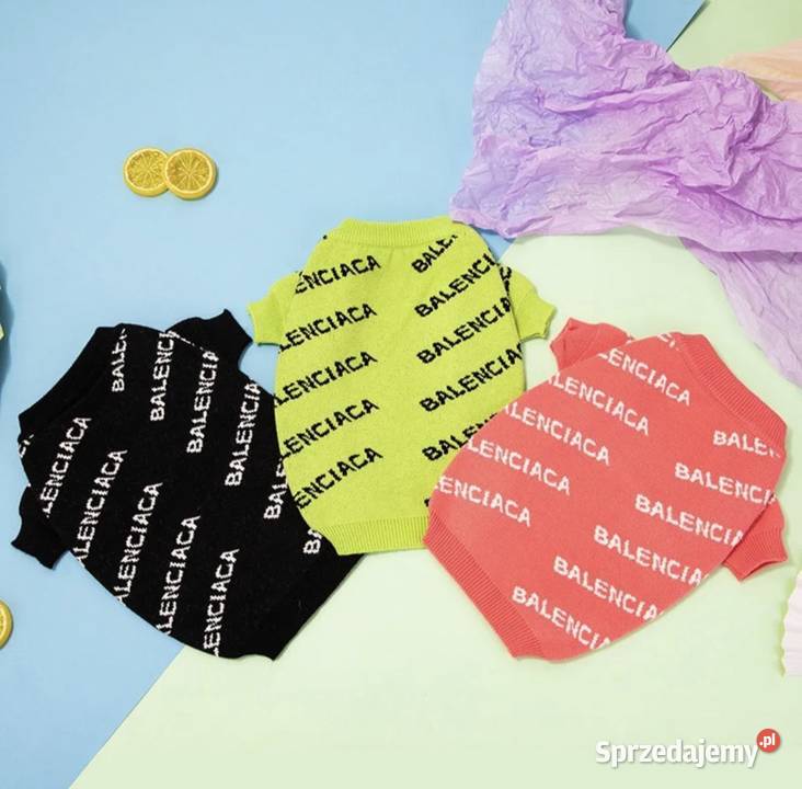 Nowy sweterek ubranko psa Balenciaga XS2XL Warszawa