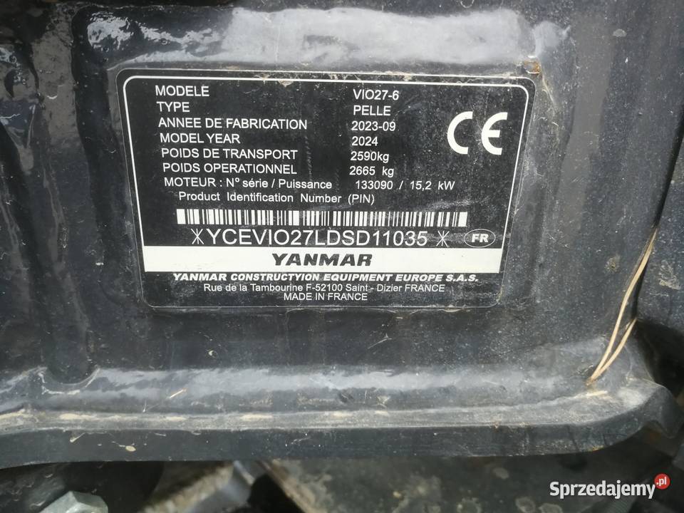 Yanmar vio27 Minikoparka podlaskie Augustów