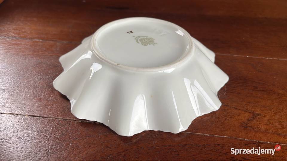 Patera Swarzenhammer Biała karbowana porcelana Gdańsk sprzedam