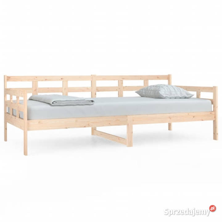 Łóżko dzienne lite drewno sosnowe 90x200