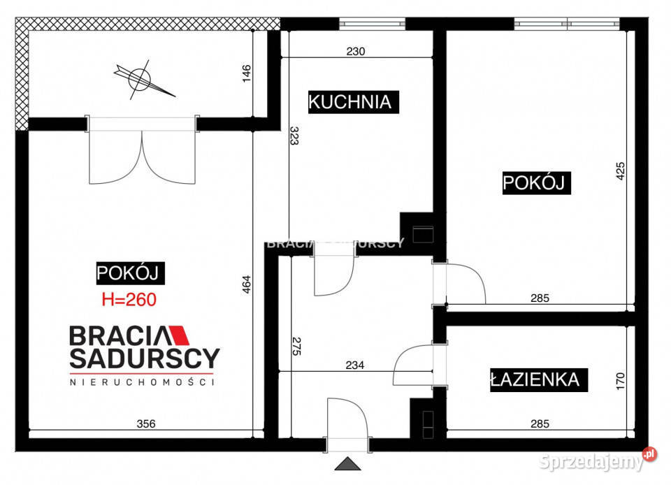 Mieszkanie 4753m2 2 pok Kraków własność