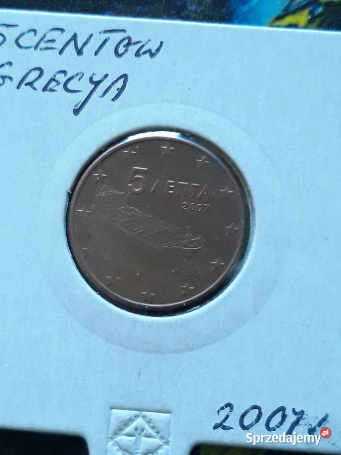 5 Eurocentów Grecja 2007 r Numizmatyka Konin