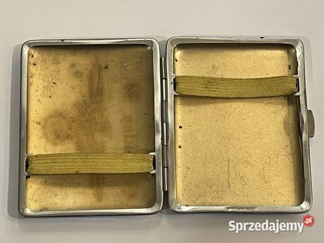 Niemiecki pojemnik na tytońpapierośnica lata Kraków
