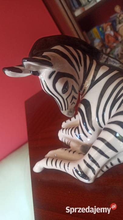 Zebra figurka Łomonosow Porcelana i szkło pomorskie Gdańsk