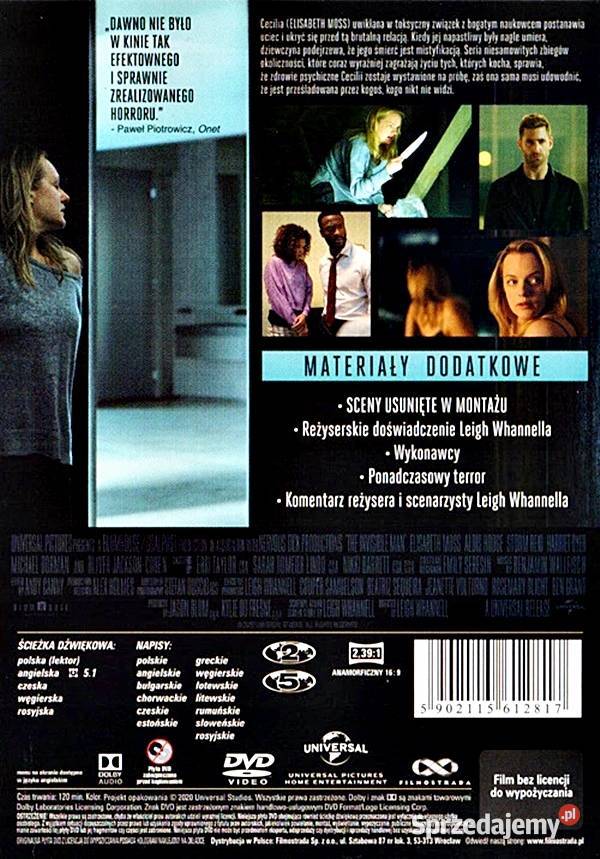 NIEWIDZIALNY CZŁOWIEK ELISABETH MOSS Kalisz