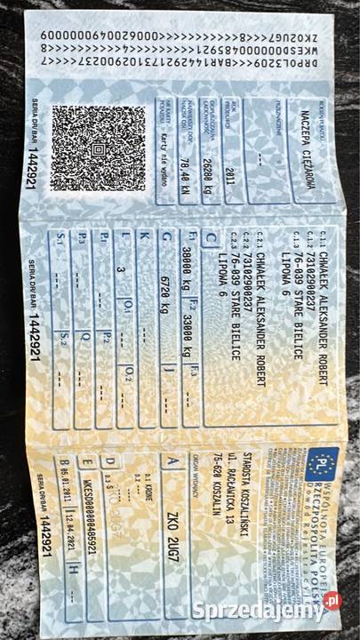 Naczepa Krone Krone zachodniopomorskie Koszalin