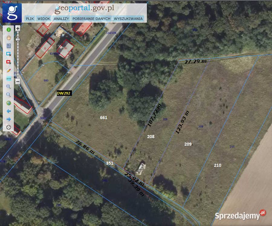 Działka budowlana 2900m2 park las Naroczyce