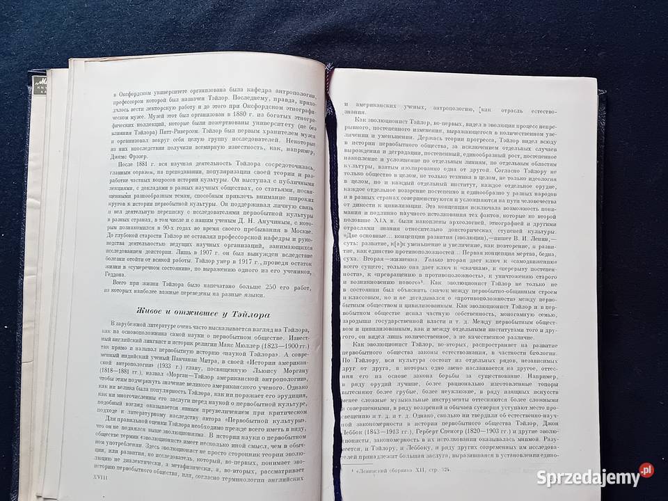 Edward Taylor Kultura pierwotna Moskwa 1939 r Antykwariat Koźminek
