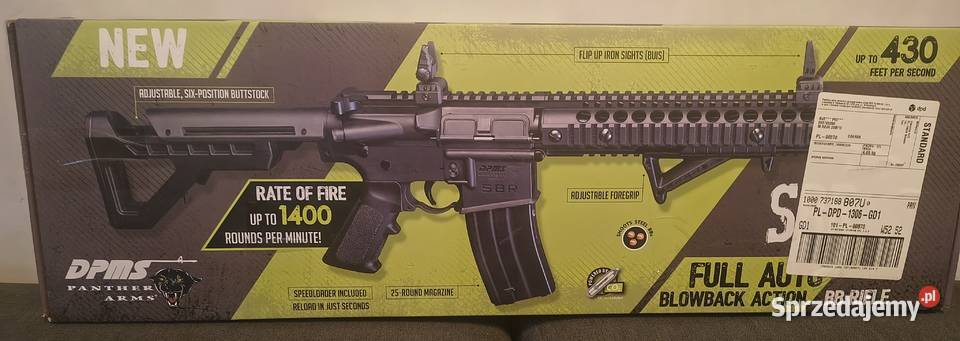 Karabinek AR15 na CO2 kulki BB 45 mm pomorskie Gdańsk