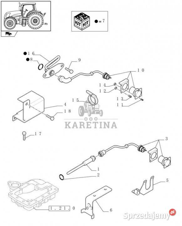 Holland T6010 T6070 Nagrzewnica 110v 84130678 Jastrzębniki