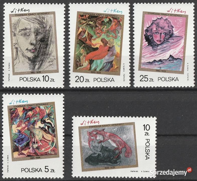 POLSKA WITKACY 1985 CZYSTE Łódź