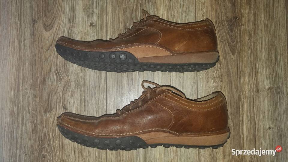 Buty CLARKS 4445 29 Skórzane półbuty brązowe Półbuty