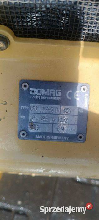 Zagęszczarka BOMAG BPR 5565 D 450 wacker dpu Sułów sprzedam