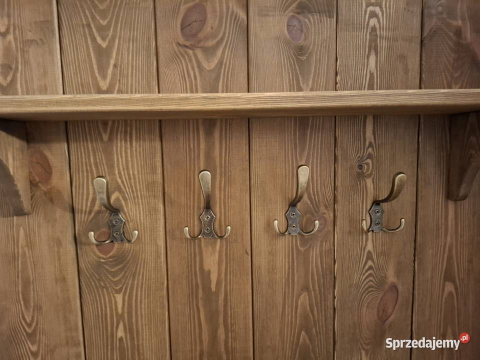 Wieszak drewniany styl rustykalny śląskie Częstochowa