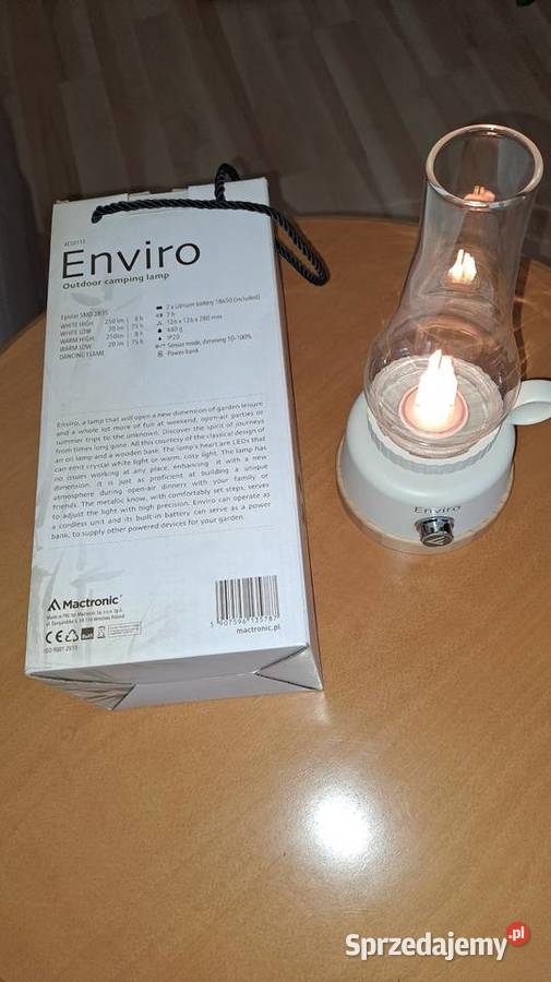LAMPA kempingowe Enviro Mactronic z efektem łódzkie Bełchatów