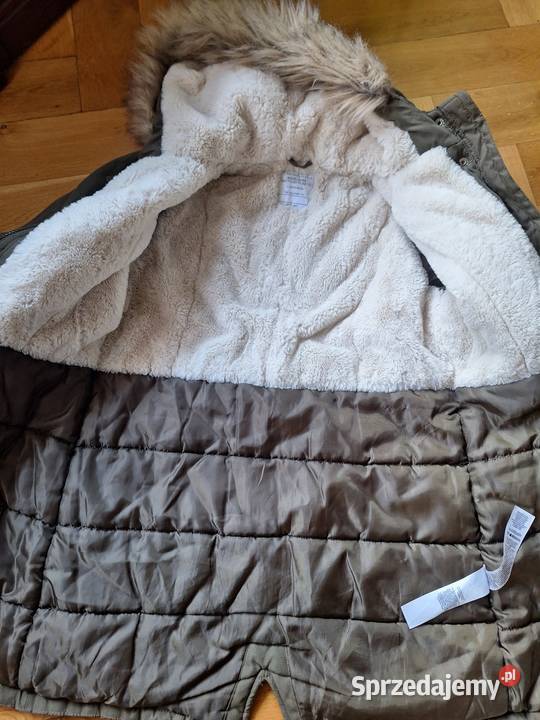 Parka zimowa dziewczęca 152 Bez wzoru Strzyżów sprzedam