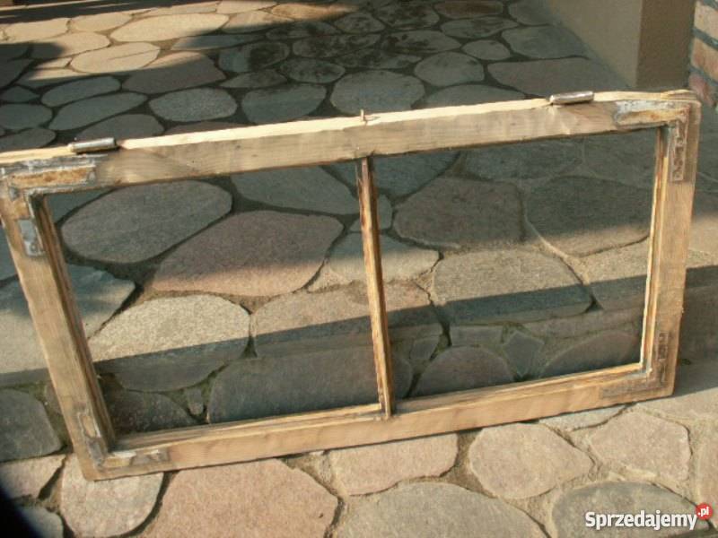 Stare okno rama okienna retro loft lustro warmińsko-mazurskie