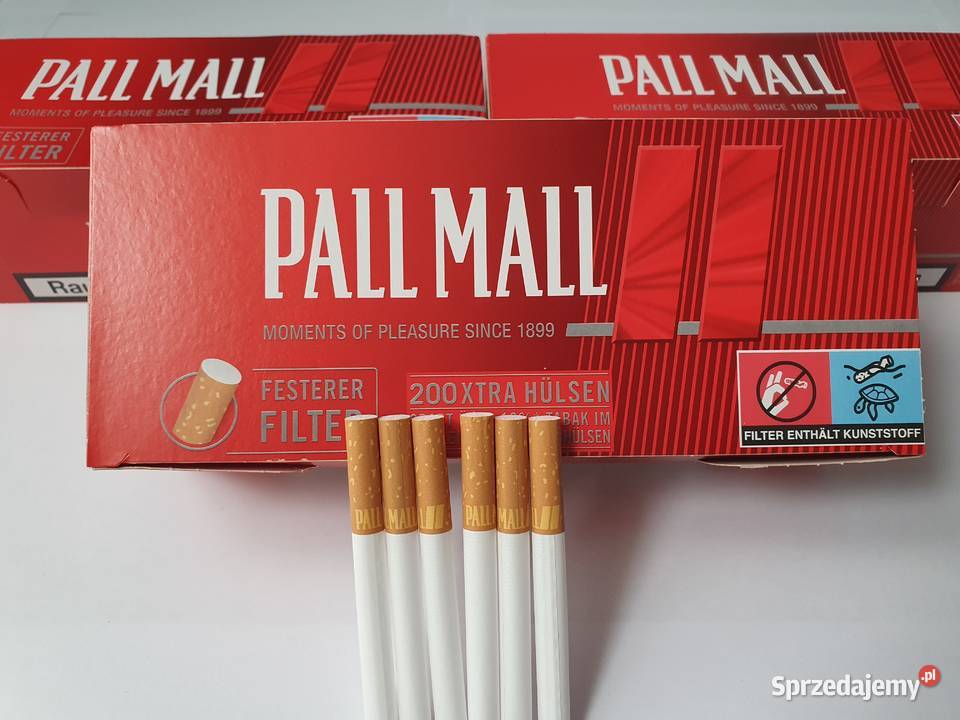 Gilzy Papierosowe PALL MALL RED XTRA 200 z