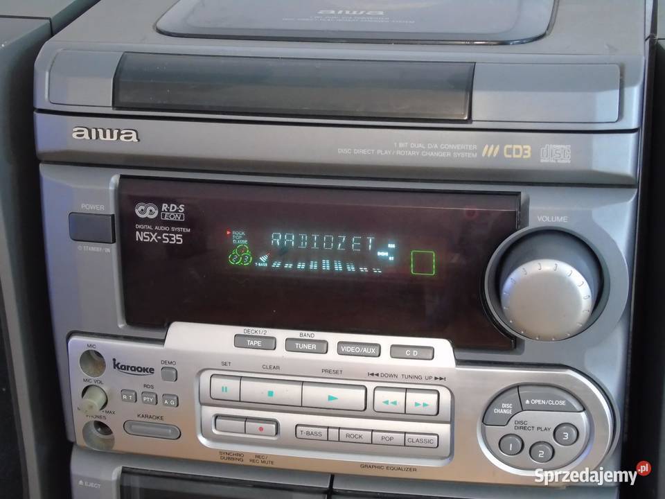 Wieża Aiwa kolumny RDS AUX CD 110 wat WYSYŁKA Jasło sprzedam