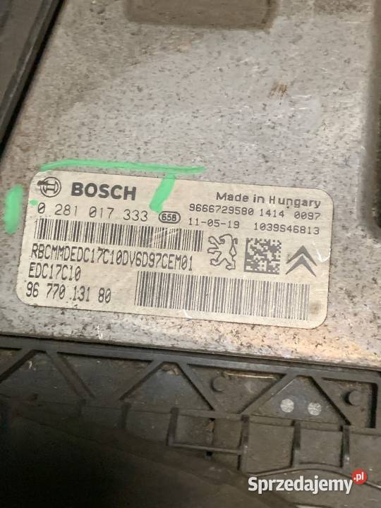 Komputer Citroen Peugeot 0281017333 9677013180