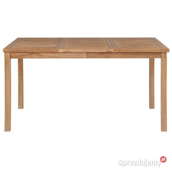 vidaXL Stół ogrodowy 150x90x77 lite drewno Warszawa