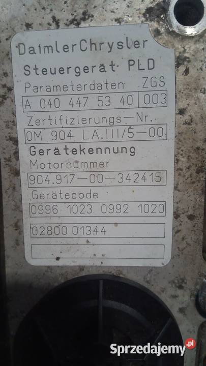 Komputer sterownik PLD silnika Atego Axor opolskie Rzędowice sprzedam