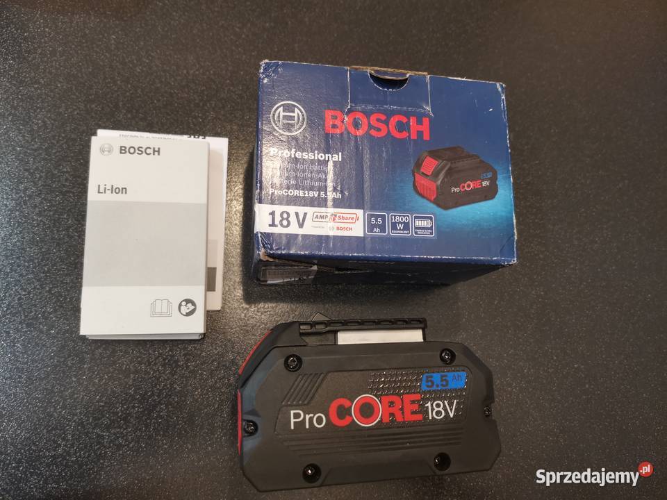Akumulator Bosch GBA 18V 55Ah Procore Nowy Jaworzno sprzedam