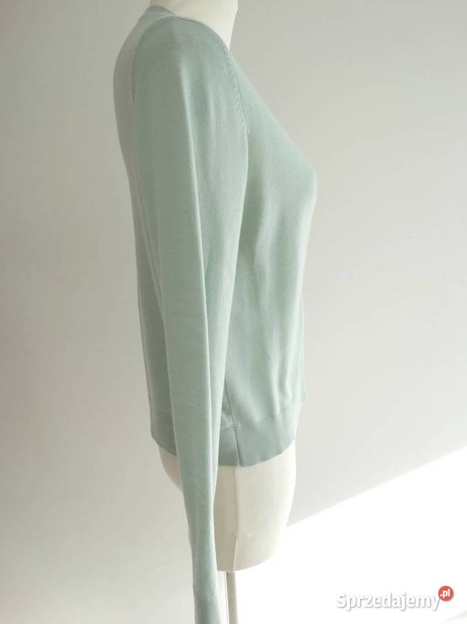 Sweter Kardigan Wełniany 100 Wełna Merino Fine Łomża sprzedam