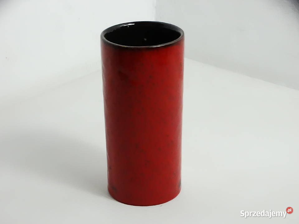 Wazon ceramiczny West Germany WGP 90218 czerwony Wazony Biłgoraj