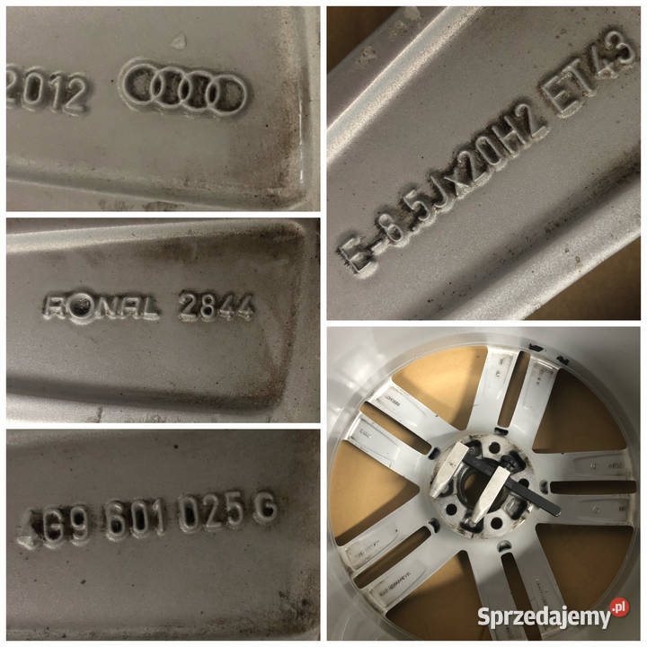Felga Audi OE 85Jx20 5x112 ET 43 4G9601025G Gostyń