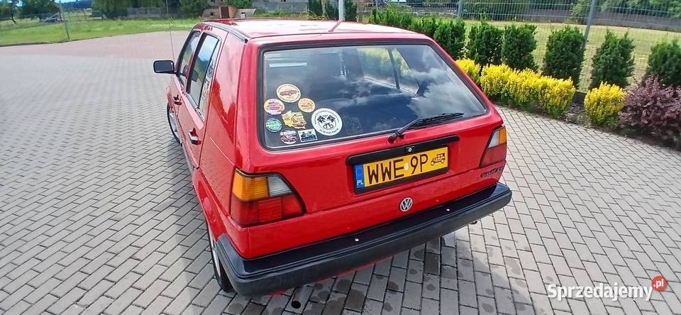 Volkswagen Golf 1991 zabytkowy żółte tablice manualna Łochów