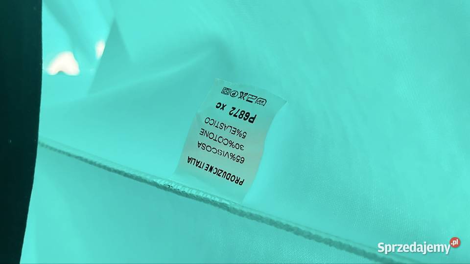 Bluza damska masełko wiskoza bawełna Turkusowa długi Lublin