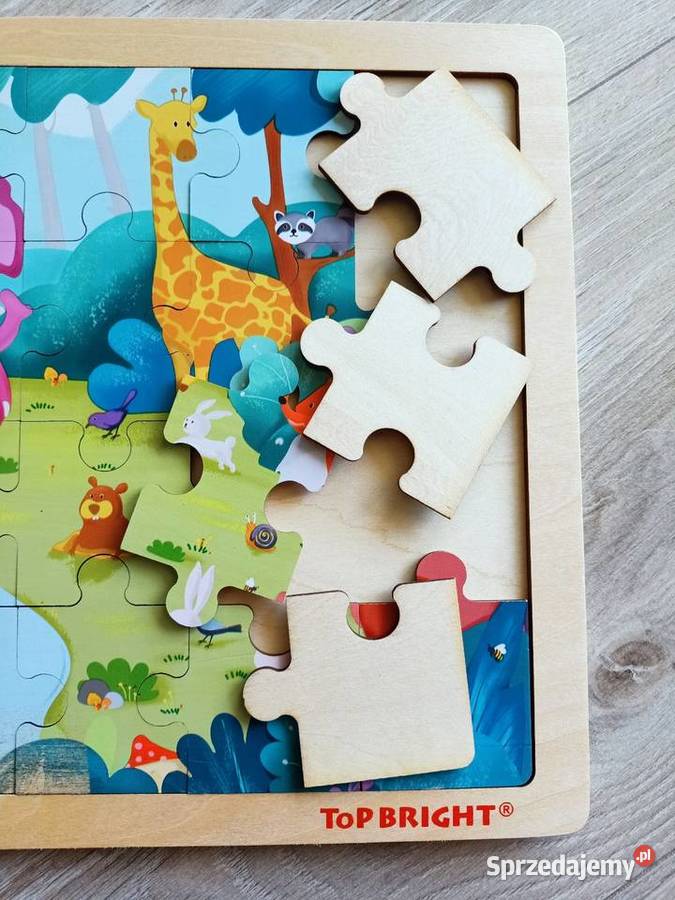 Puzzle drewniane dżungla 24 elementy Płock